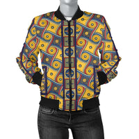Load image into Gallery viewer, Designs by MyUtopia Shout Out:My Happy Place Gallifrey One Carpet Women&#39;s Bomber Jacket
