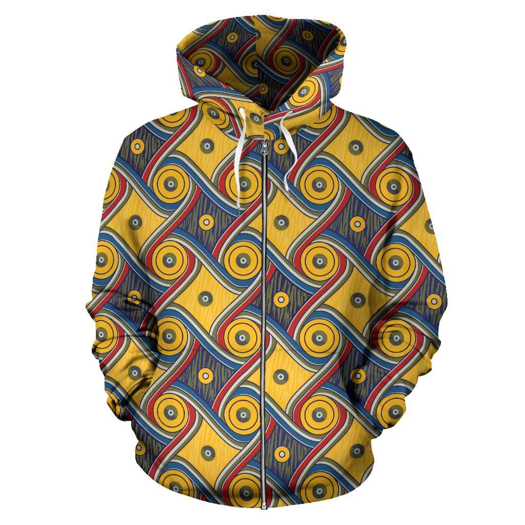 Designs by MyUtopia Shout Out:My Happy Place Gallifrey One Zip-Up Hoodie,Men's / S / Multicolor,Zip Hoodie