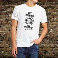 Load image into Gallery viewer, Designs by MyUtopia Shout Out:My Pitbull is a Farter, Not a Fighter Adult Unisex T-Shirt
