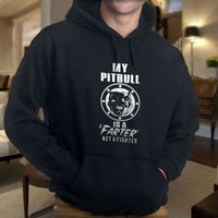 Load image into Gallery viewer, Designs by MyUtopia Shout Out:My Pitbull is a Farter, Not a Fighter Pullover Hoodie
