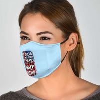 Load image into Gallery viewer, Designs by MyUtopia Shout Out:My Soldier, My Son, My Hero, Army Mom Adult Fabric Face Mask with Elastic Ear Loops
