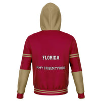 Load image into Gallery viewer, Designs by MyUtopia Shout Out:#MyTribeMyPride Florida Fashion Fleece Lined Pullover Hoodie
