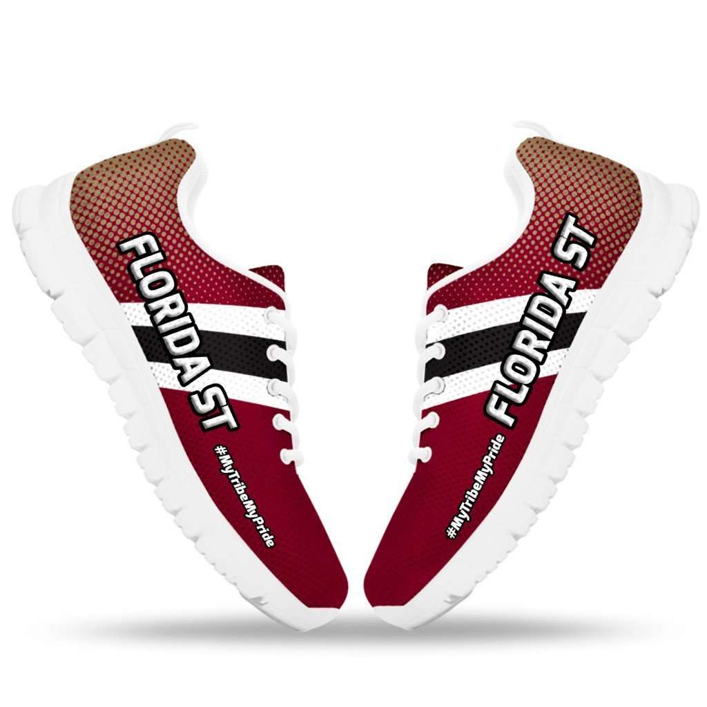 Designs by MyUtopia Shout Out:#MyTribeMyPride Florida State Fan Running Shoes, Garnet