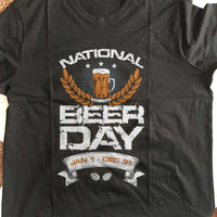 Load image into Gallery viewer, Designs by MyUtopia Shout Out:National Beer Day Drinking Humor Unisex T-Shirt
