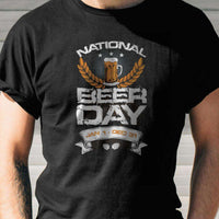 Load image into Gallery viewer, Designs by MyUtopia Shout Out:National Beer Day Drinking Humor Unisex T-Shirt
