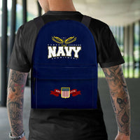 Load image into Gallery viewer, Designs by MyUtopia Shout Out:Navy Wings Backpack
