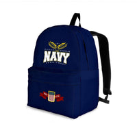 Load image into Gallery viewer, Designs by MyUtopia Shout Out:Navy Wings Backpack
