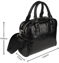 Load image into Gallery viewer, Designs by MyUtopia Shout Out:Navy Wings Faux Leather Handbag with Shoulder Strap

