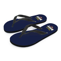 Load image into Gallery viewer, Designs by MyUtopia Shout Out:Navy Wings Flip-Flops
