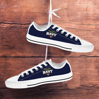 Load image into Gallery viewer, Designs by MyUtopia Shout Out:Navy Wings Low Cuts

