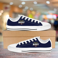 Load image into Gallery viewer, Designs by MyUtopia Shout Out:Navy Wings Low Cuts
