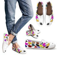 Load image into Gallery viewer, Designs by MyUtopia Shout Out:Nekos Chasing Mouse Droid - Casual Canvas Slip on Shoes Women&#39;s Flats
