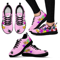 Load image into Gallery viewer, Designs by MyUtopia Shout Out:Nekos Chasing Mouse Droid - Women&#39;s Running Shoes
