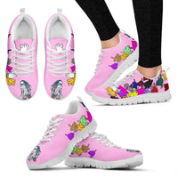 Load image into Gallery viewer, Designs by MyUtopia Shout Out:Nekos Chasing R2-D2 - Women&#39;s Running Shoes
