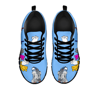 Load image into Gallery viewer, Designs by MyUtopia Shout Out:Nekos Chasing R2-D2 - Women&#39;s Running Shoes,Blue / Black / Ladies US5 (EU35),Running Shoes

