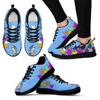 Load image into Gallery viewer, Designs by MyUtopia Shout Out:Nekos Chasing R2-D2 - Women&#39;s Running Shoes
