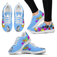 Load image into Gallery viewer, Designs by MyUtopia Shout Out:Nekos Chasing R2-D2 - Women&#39;s Running Shoes
