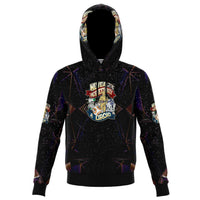 Load image into Gallery viewer, Designs by MyUtopia Shout Out:Never Underestimate a Droid Group Fleece Lined Fashion Pullover Hoodie,XS / Black,Fashion Hoodie - AOP

