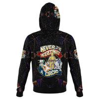 Load image into Gallery viewer, Designs by MyUtopia Shout Out:Never Underestimate a Droid Group Fleece Lined Fashion Pullover Hoodie
