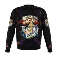 Load image into Gallery viewer, Designs by MyUtopia Shout Out:Never Underestimate a Droid Group Fleece Lined Fashion Unisex Sweatshirt
