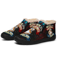 Load image into Gallery viewer, Designs by MyUtopia Shout Out:Never Underestimate a Droid Winter Nylon Slip-on Sneakers
