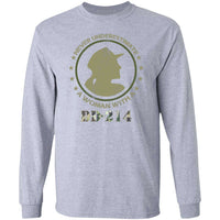 Load image into Gallery viewer, Designs by MyUtopia Shout Out:Never Underestimate A Woman With DD-214 Long Sleeve Ultra Cotton T-Shirt,Sport Grey / S,Long Sleeve T-Shirts
