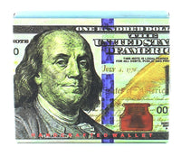 Load image into Gallery viewer, Designs by MyUtopia Shout Out:New 100-Dollar Bill Benjamin Vegan Leather Bifold Men's Wallet with Flip Up ID Window
