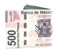 Load image into Gallery viewer, Designs by MyUtopia Shout Out:New Mexican 500 Peso Note Vegan Leather Bifold Men&#39;s Wallet with Flip Up ID Window
