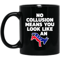 Load image into Gallery viewer, Designs by MyUtopia Shout Out:No Collusion Means Trump Humor Ceramic Coffee Mug,11 oz / Black,Ceramic Coffee Mug
