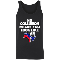 Load image into Gallery viewer, Designs by MyUtopia Shout Out:No Collusion Means Trump Humor Unisex Tank,X-Small / Black,Tank Tops
