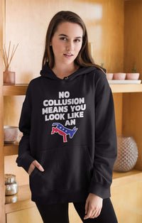 Load image into Gallery viewer, Designs by MyUtopia Shout Out:No Collusion Trump Core Fleece Pullover Hoodie
