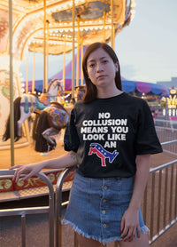 Load image into Gallery viewer, Designs by MyUtopia Shout Out:No Collusion Trump Unisex Jersey Short-Sleeve T-Shirt
