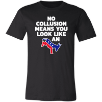 Load image into Gallery viewer, Designs by MyUtopia Shout Out:No Collusion Trump Unisex Jersey Short-Sleeve T-Shirt,X-Small / Black,T-Shirts
