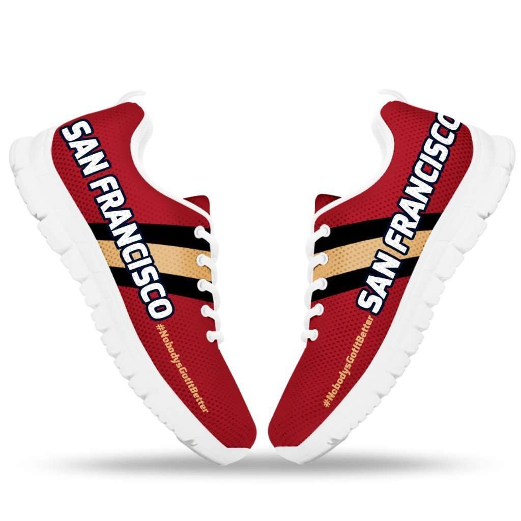 Designs by MyUtopia Shout Out:#NobodysGotItBetter San Francisco Fan Running Shoes