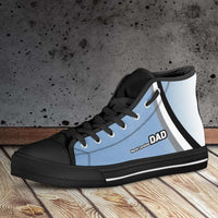 Load image into Gallery viewer, Designs by MyUtopia Shout Out:North Carolina DAD Basketball Fan Canvas High Top Shoes

