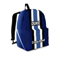 Load image into Gallery viewer, Designs by MyUtopia Shout Out:North Carolina Duke Crazy Devil Basketball Fans Backpack,Large (18 x 14 x 8 inches) / Adult (Ages 13+) / Duke Blue,Backpacks
