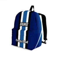 Load image into Gallery viewer, Designs by MyUtopia Shout Out:North Carolina Duke Crazy Devil Basketball Fans Backpack
