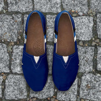 Load image into Gallery viewer, Designs by MyUtopia Shout Out:North Carolina Duke Crazy Devil Basketball Fans Casual Canvas Slip on Shoes Women&#39;s Flats
