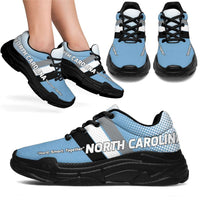 Load image into Gallery viewer, Designs by MyUtopia Shout Out:North Carolina #Hard Smart Together Chunky Sneakers
