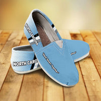 Load image into Gallery viewer, Designs by MyUtopia Shout Out:North Carolina Hard Smart Together Tar Heels Basketball Fan Casual Canvas Slip on Shoes Women&#39;s Flats

