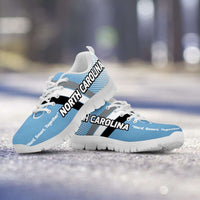Load image into Gallery viewer, Designs by MyUtopia Shout Out:North Carolina Hard Smart Together Tar Heels Basketball Fan Running Shoes,Men&#39;s / Mens US5 (EU38) / Carolina Blue,Running Shoes
