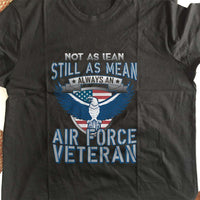 Load image into Gallery viewer, Designs by MyUtopia Shout Out:Not As Lean Still as Mean Air Force Veteran Unisex T-Shirt

