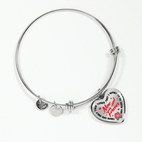Load image into Gallery viewer, Designs by MyUtopia Shout Out:Now and Forever Heart Bangle
