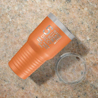 Load image into Gallery viewer, Designs by MyUtopia Shout Out:Num Of Reasons I love Being a Daddy Personalized Laser Engraved 30 Oz Stainless Steel Drink Tumbler,Orange,Polar Camel Tumbler
