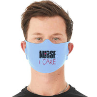 Load image into Gallery viewer, Designs by MyUtopia Shout Out:Nurse I Care Fabric Face Covering / Face Mask
