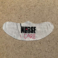 Load image into Gallery viewer, Designs by MyUtopia Shout Out:Nurse I Care Fabric Face Covering / Face Mask,Athletic Heather,Fabric Face Mask
