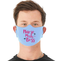 Load image into Gallery viewer, Designs by MyUtopia Shout Out:Nurse Mom Boss Fabric Face Covering / Face Mask
