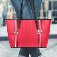 Load image into Gallery viewer, Designs by MyUtopia Shout Out:#NutUpOrShutUp Ohio State Fan Faux Leather Totebag Purse,Large (11 x 17 x 6) / Red,tote bag purse
