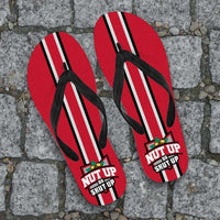 Load image into Gallery viewer, Designs by MyUtopia Shout Out:#NutUpOrShutUp Ohio State Flip Flops
