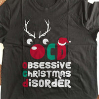 Load image into Gallery viewer, Designs by MyUtopia Shout Out:Obsessive Christmas Disorder Adult Unisex T-Shirt
